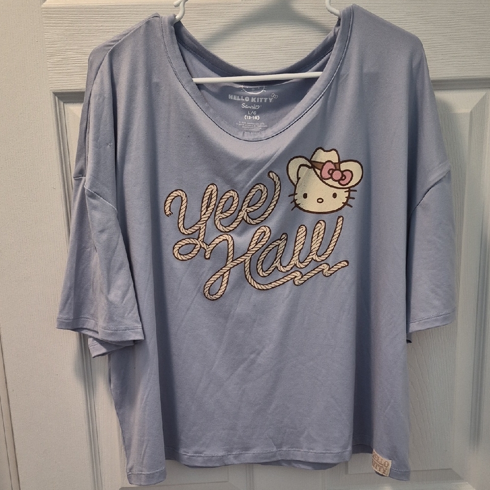 Hello Kitty Blue Yee Haw Sleepwear Top